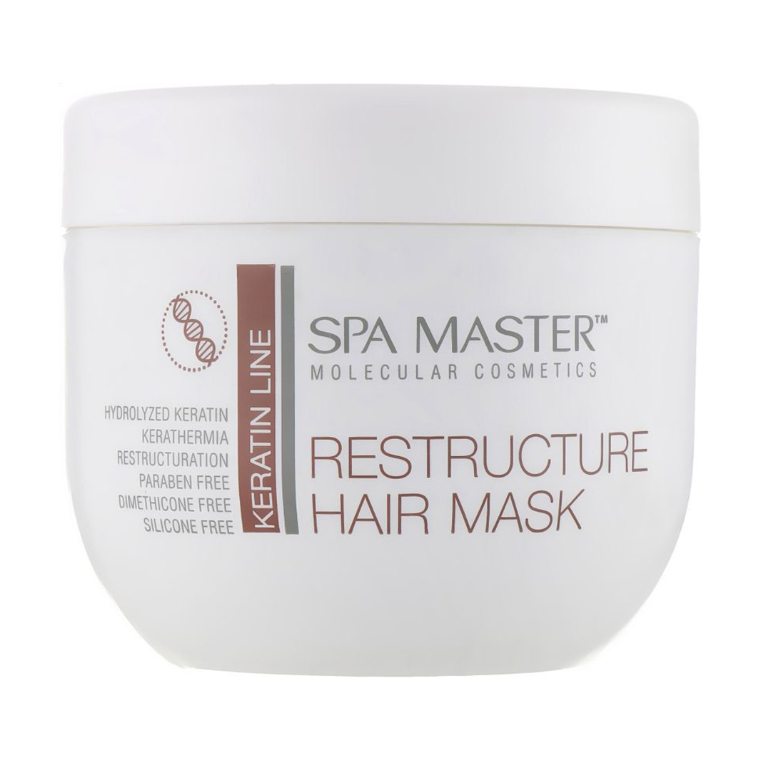Реструктурувальна маска для волосся Spa Master Keratin Line Restructure Hair Mask з кератином, 500 мл